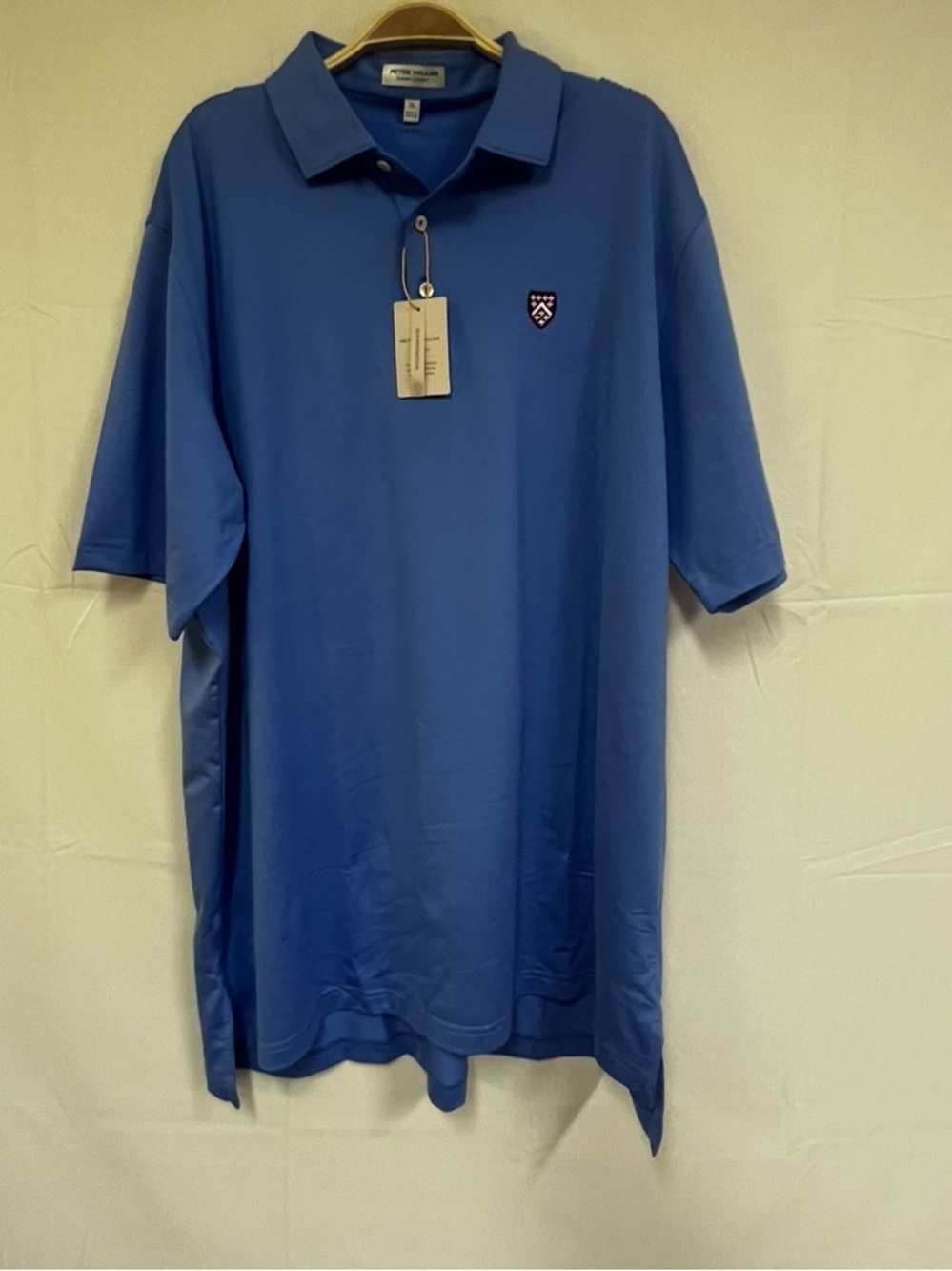 NEW Peter Millar mens golf polo blue size: XL